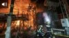 teaser - fire at Kharkiv electric plant