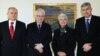 Predsjednik HZZ 1990 Božo Ljubić, predsjednik Hrvatske Ivo Josipović, premijerka Hrvatske Jadranka Kosor i predsjednik HDZBiH Dragan Čović tijekom susreta u Zagrebu, 12. januara 2011