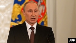 Putin, astăzi in fața parlamentului la Kremlin.
