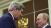 Госсекретарь США Джон Керри и президент РФ Владимир Путин в Сочи 12 мая. 