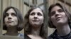 Участницы Pussy Riot Надежда Толоконникова, Мария Алехина и Екатерина Самуцевич