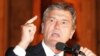 Georgia - Ukrainian President Viktor Yushchenko speaks at an outdoor rally in Tbilisi, 12Aug2008