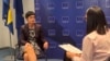 Comisara europeană pentru extindere, Marta Kos, în timpul interviului acordat Serviciului Balcanic al Europei Libere, la Sarajevo, pe 23 septembrie 2025.