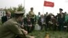 “Партызанскі лягер” ля&nbsp;Ўнівэрсытэту культуры ў&nbsp;Менску, травень 2008-га.