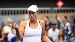 Казахстанская теннисистка Юлия Путинцева на турнире Australian Open в 2019 году.