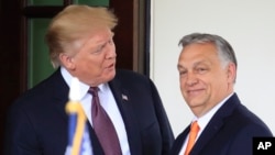 Președintele american Donald Trump l-a primit pe premierul ungar Viktor Orbán la Casa Albă pe 13 mai 2019