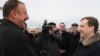 Мост в Ульяновске открыли президенты Дмитрий Медведев и Ильхам Алиев.