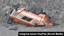 Ռուսաստան - Շրջված ավտոբուսը, Կեմերովոյի մարզ, 8-ը փետրվարի, 2019թ.