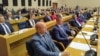 Sjednica Narodne skupštine Republike Srpske na kojoj je objavljeno održavanje neustavnog referenduma o odlukama bh. institucija, Banja Luka, 22. avgust 2025.
